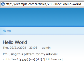 Blog extension preview